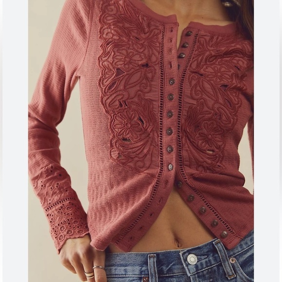 Free People Sidelines Top in Rose Smoke - Picture 5 of 13
